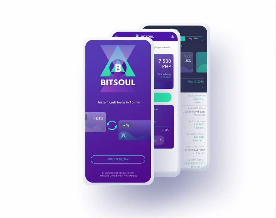 Bitsoul — micro-lending app